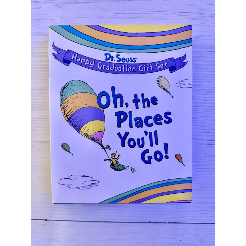 Dr. Seuss Oh The Places You'll Go Graduation Gift Set‎ Keepsake Box Unused